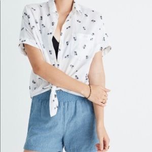 Madewell Embroidered Kingston Cover-up Shorts